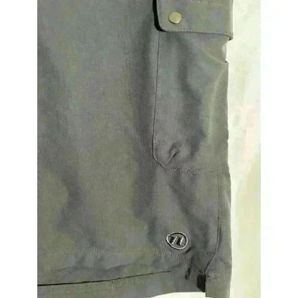 Men’s NOVANA Cycle Shorts charcoal, gray Cargo Liner Orange‎ Gel Padding Size XL